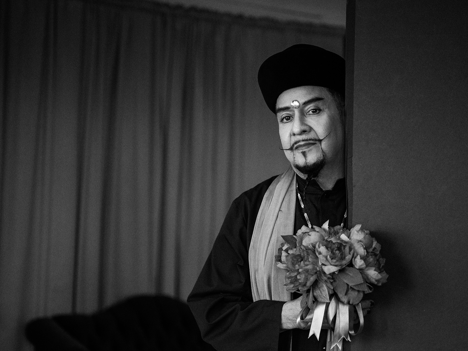 David Zamora Casas photographed in studio in San Antonio, Texas, by editorial and portrait photographer Josh Huskin. 