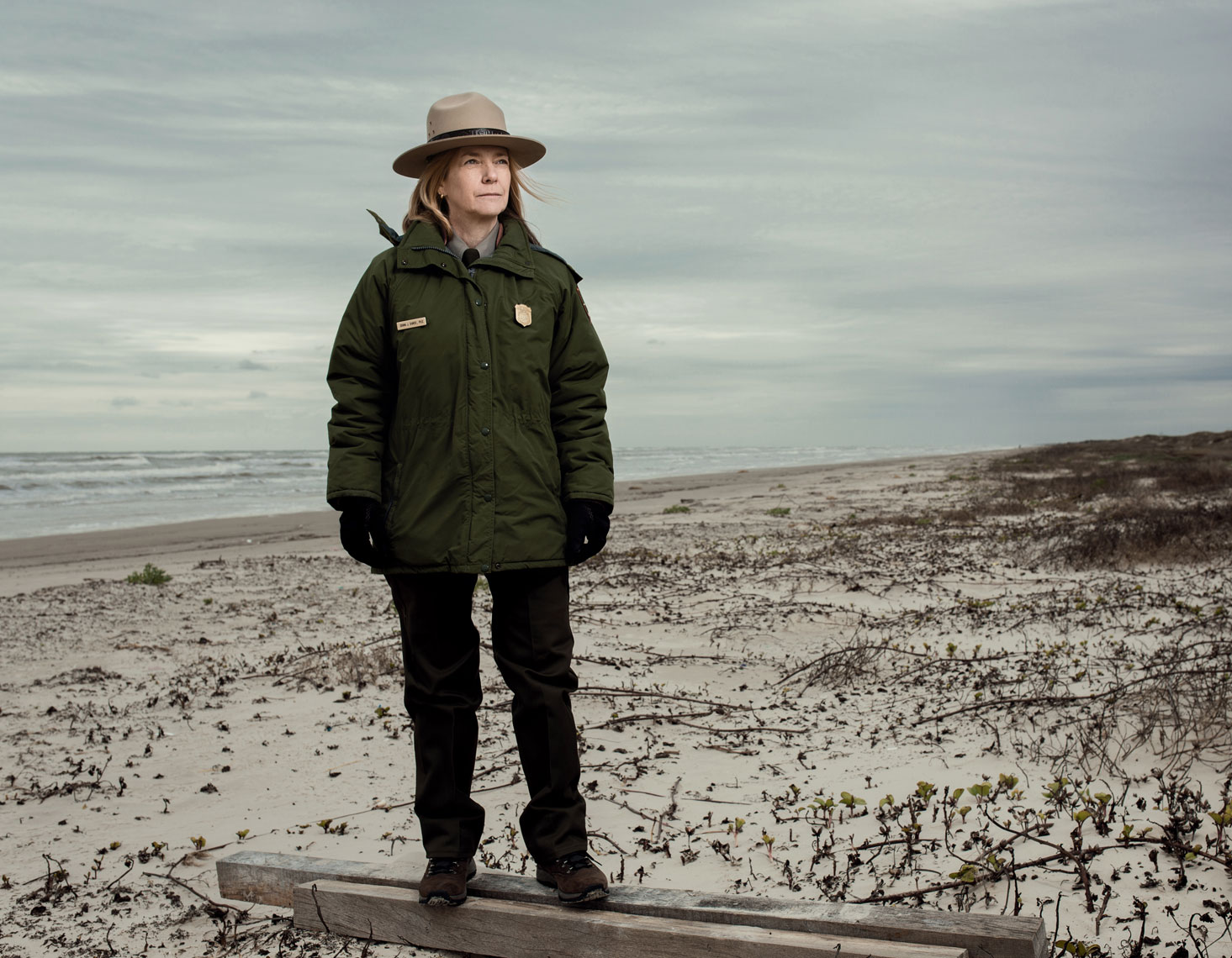 Dr. Donna Shaver from the National Parks at North Padre Island for The Houstonia. Photographed by Editorial and Commercial photographer Josh Huskin. 
