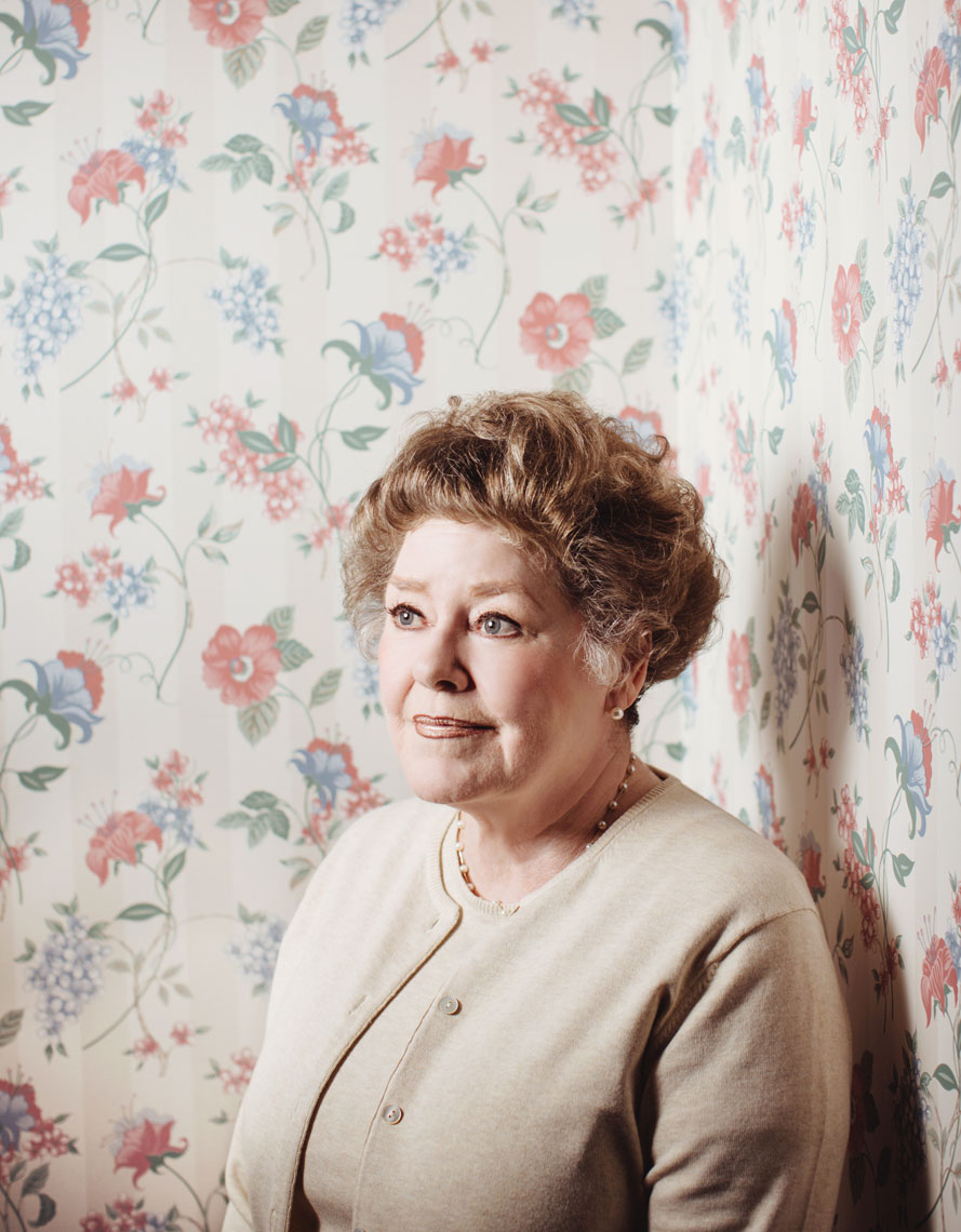 Portrait of Leila Meacham for Texas Monthly, shot by editorial and portrait photographer Josh Huskin. 