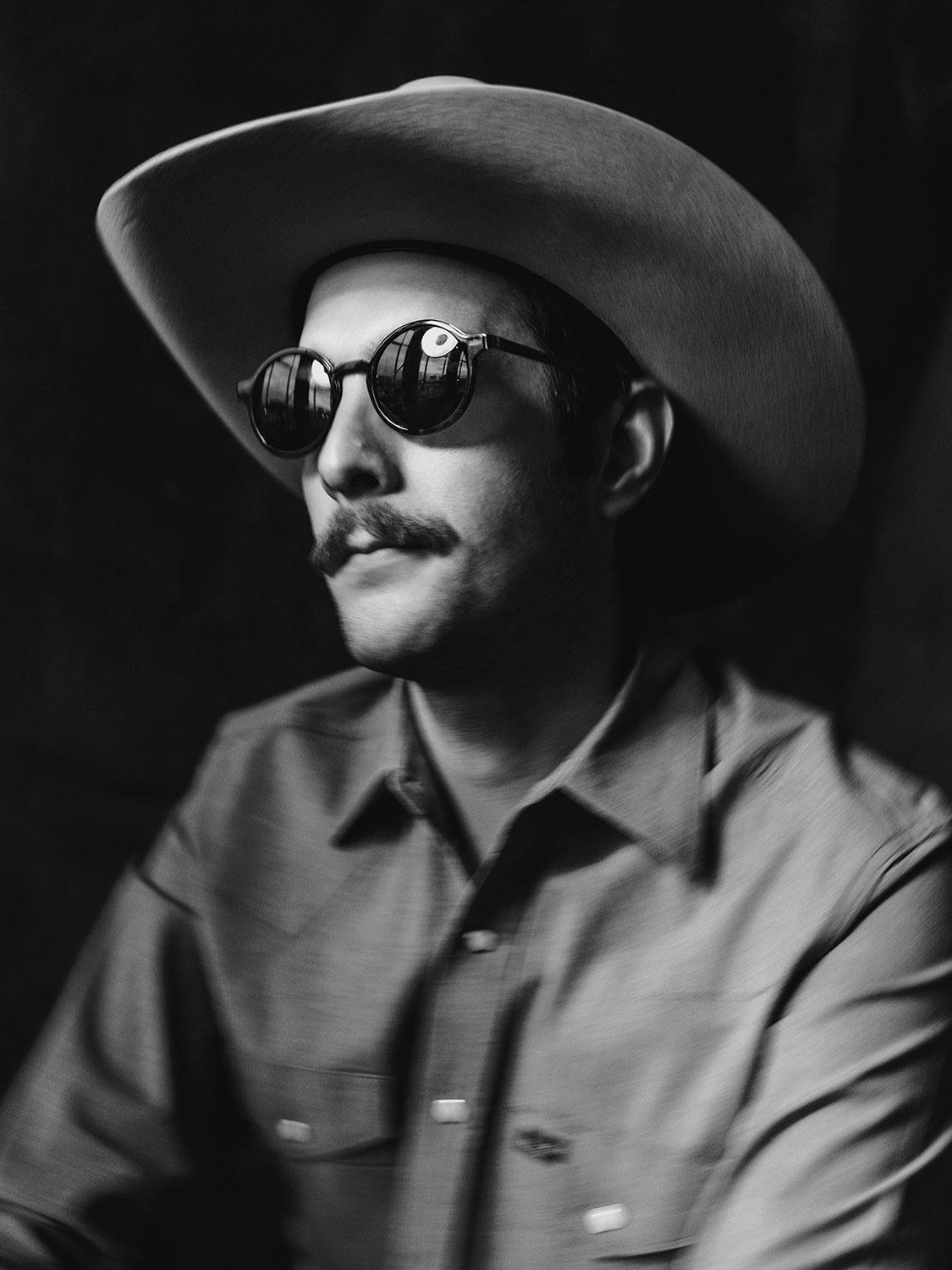 Musician Garrett T Capps photographed in San Antonio, TX by Editorial Photographer Josh Huskin.