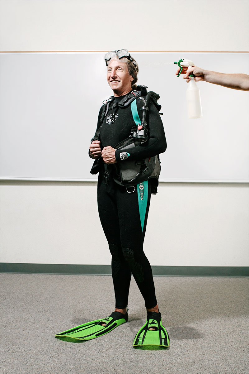 Nicolle Hirschfeld, Trinity University professor, photographed for San Antonio Magazine